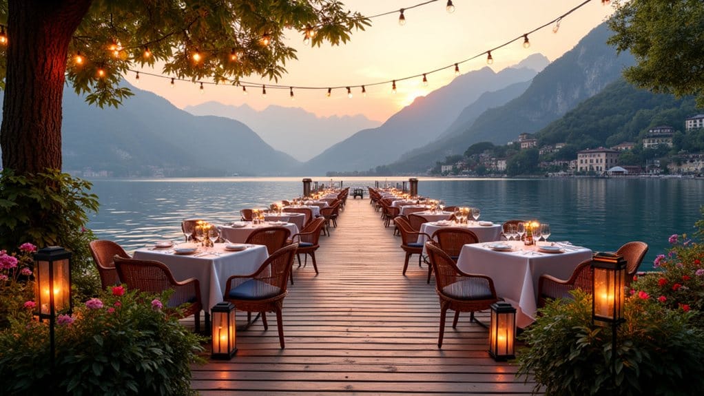 dining around lake como