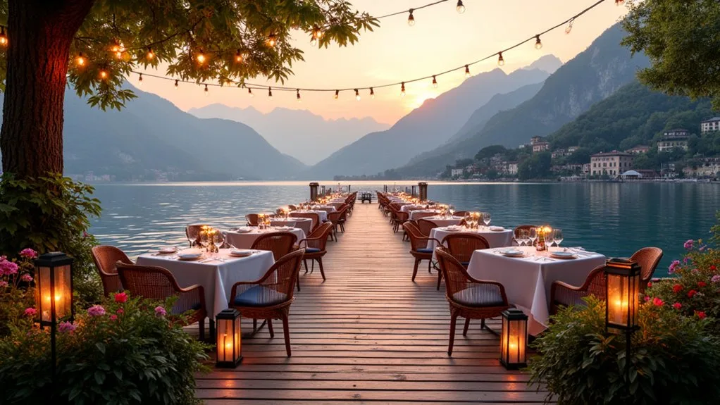 dining around lake como