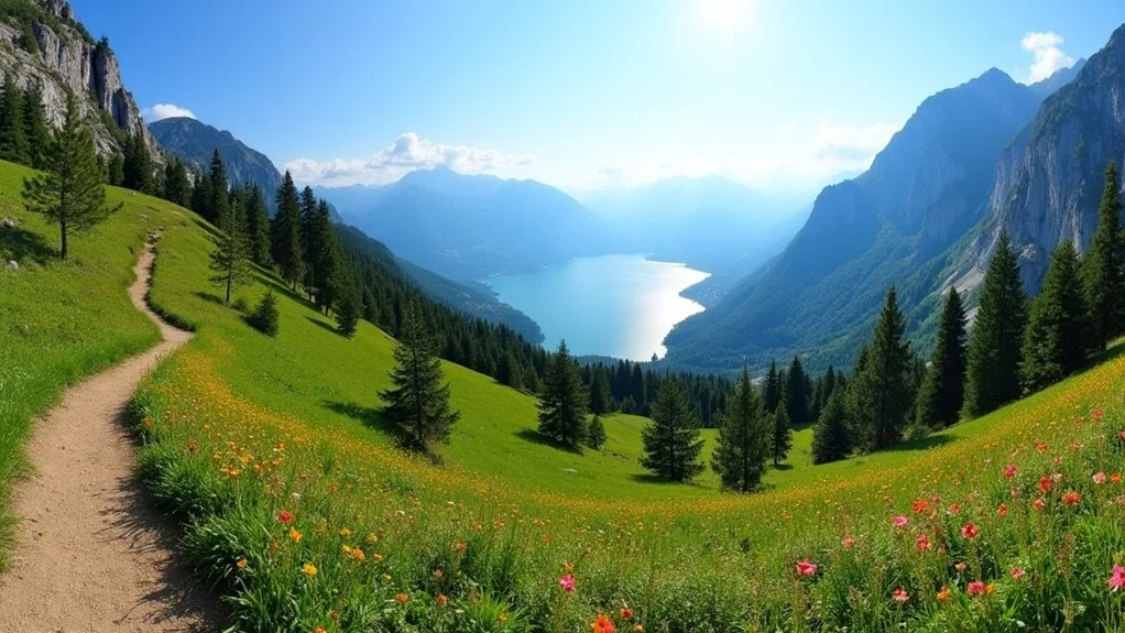 hiking trails of lake como