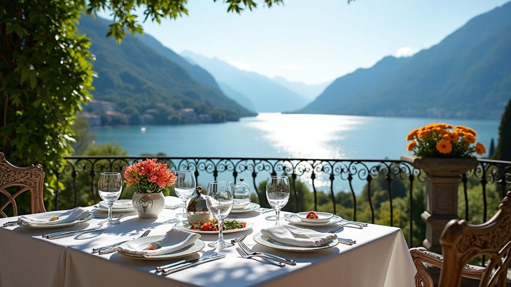 luxury dining with views