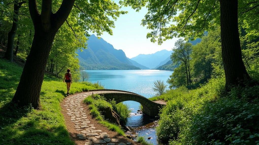 scenic hiking trails lake como