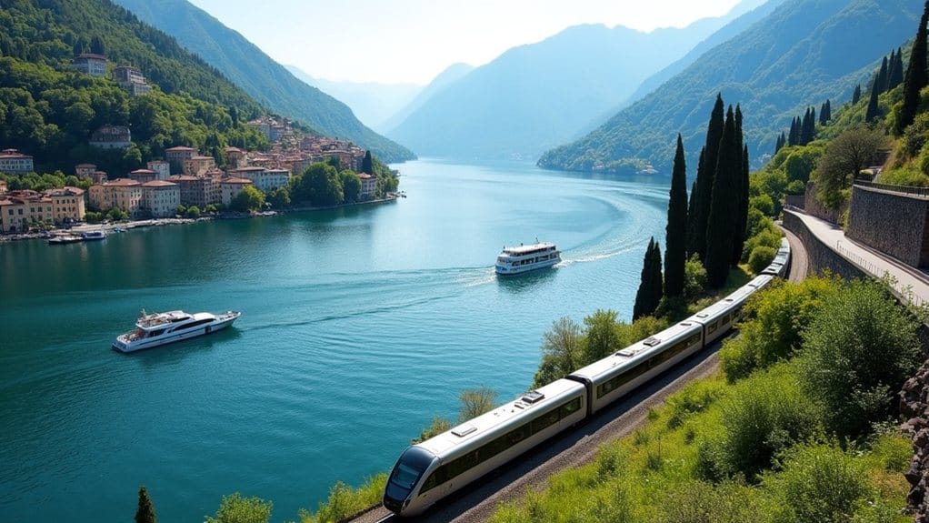 scenic transportation around lake como