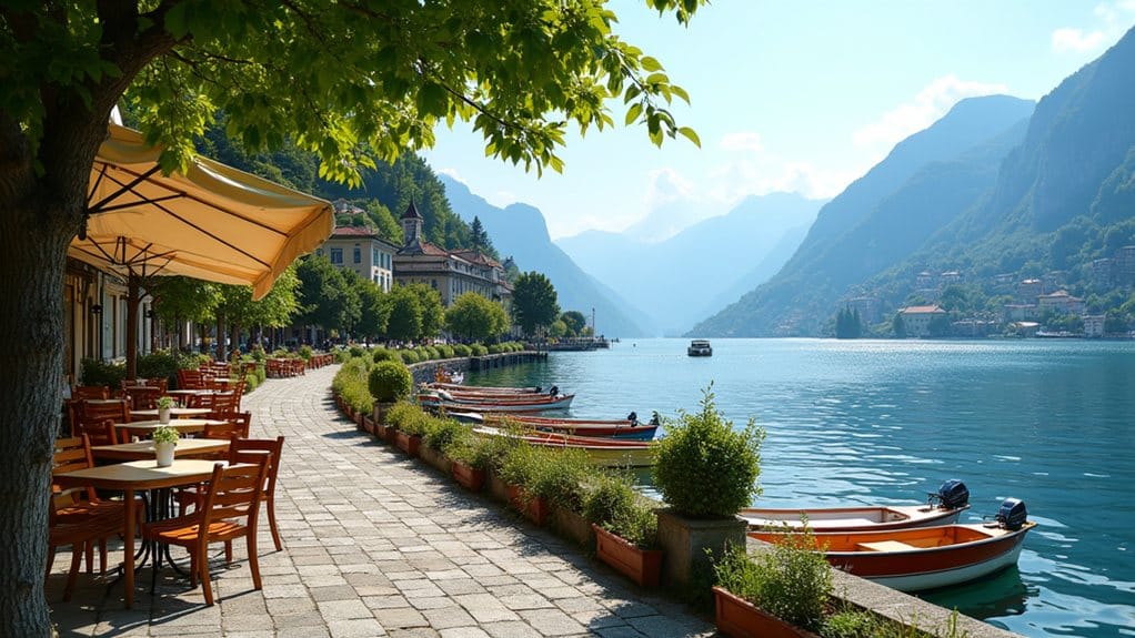 solo travel at lake como
