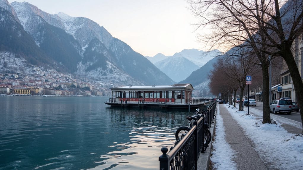winter travel around como