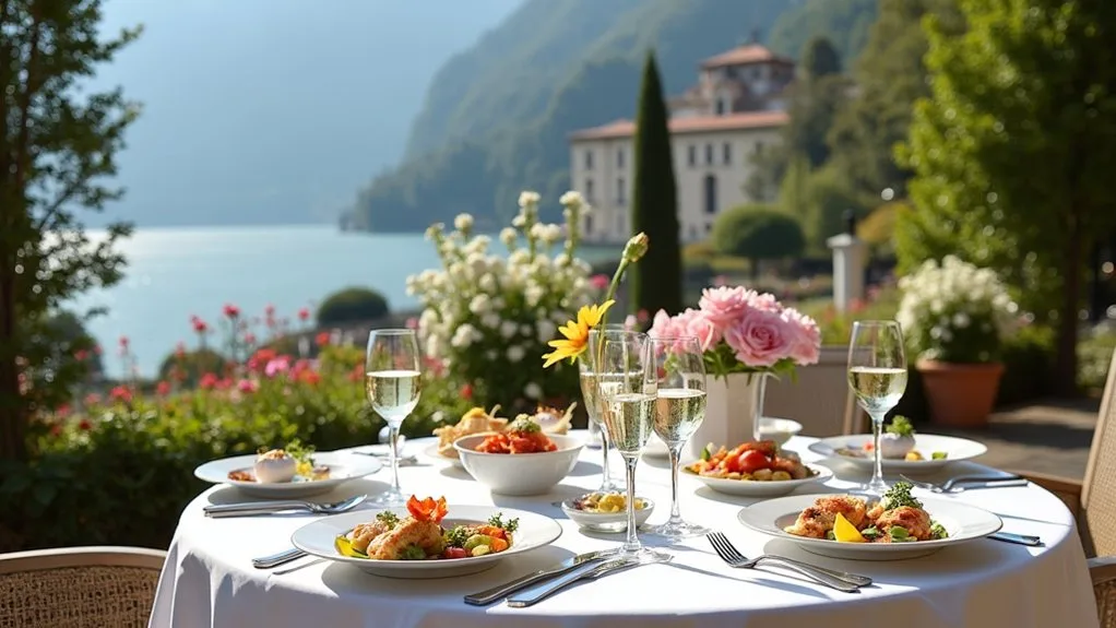 easter dining lake como